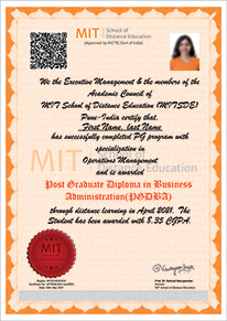 Post Graduate Diploma in Business Administration